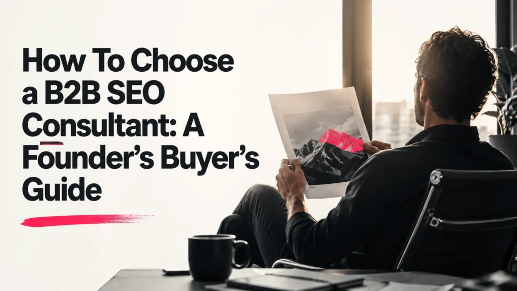 how to choose b2b seo consultant founders buyers guide db298ed8