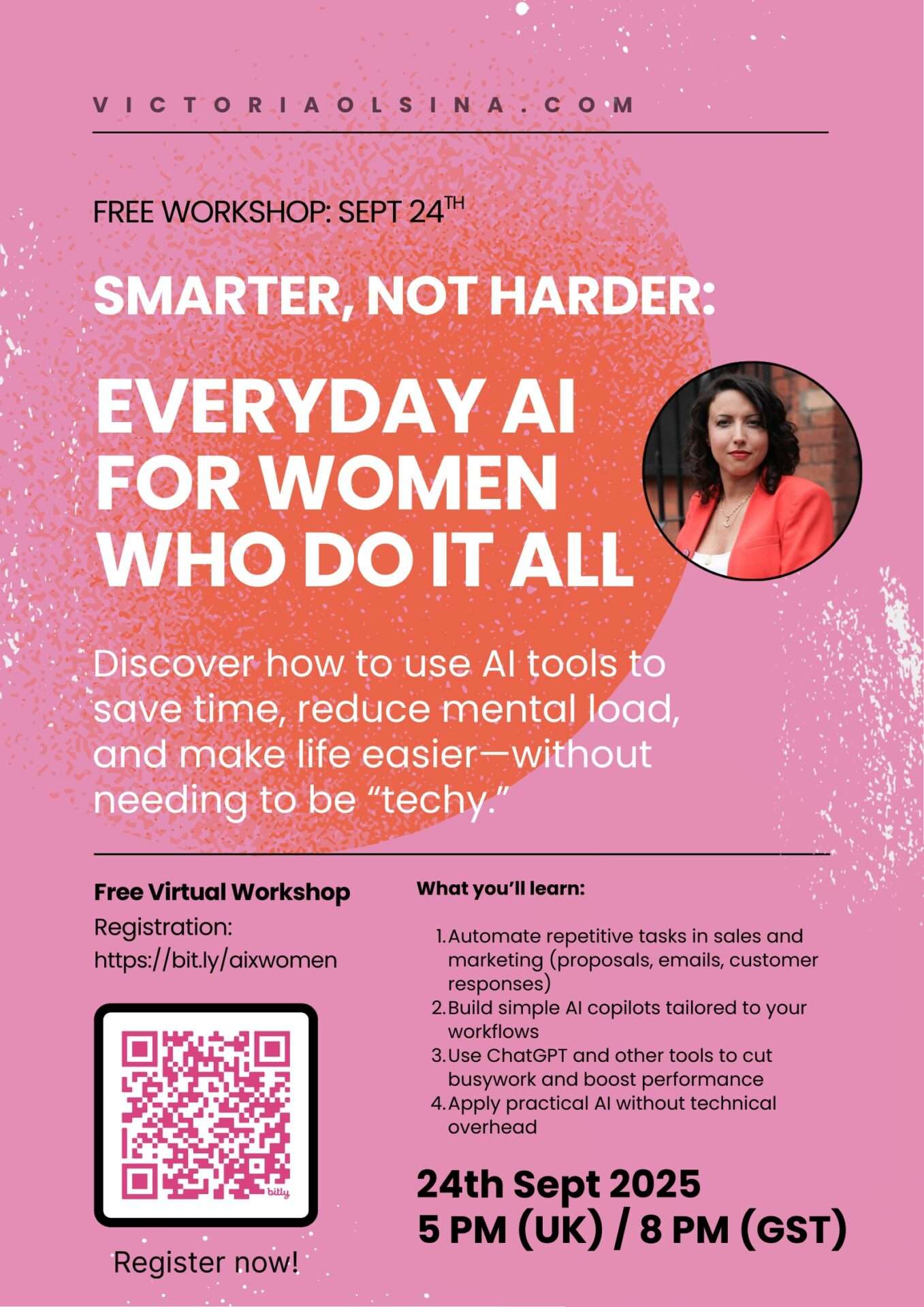 AI x women webinar by Victoria Olsina