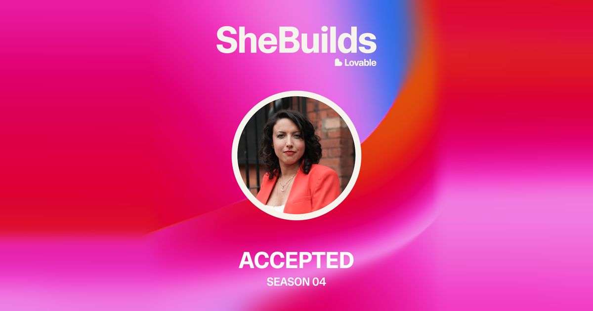 Victoria Olsina accepted into SheBuilds by Lovable, Season 04